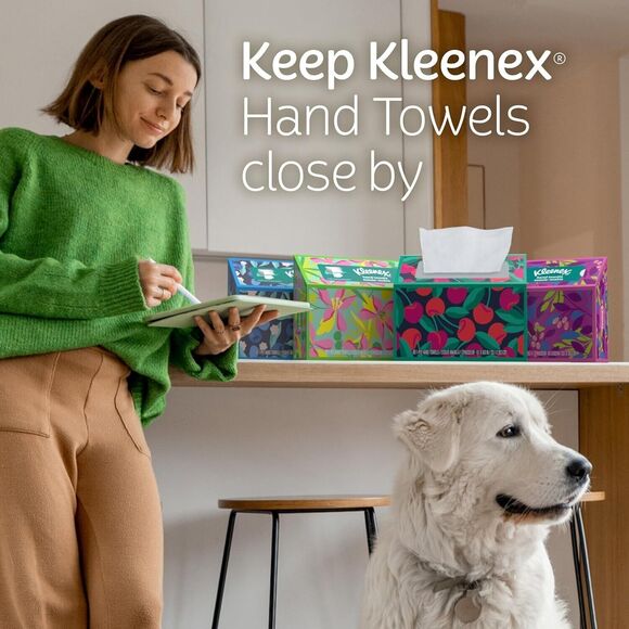 Kleenex Expressions Disposable Paper Hand Towels, Paper Hand Towels for 6 Boxes, - Picture 3 of 9